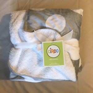 NWT Circo Grey & White baby blanket